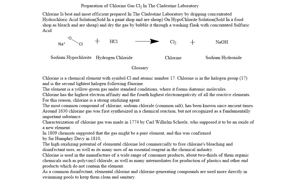 Preparation of Chlorine Gas